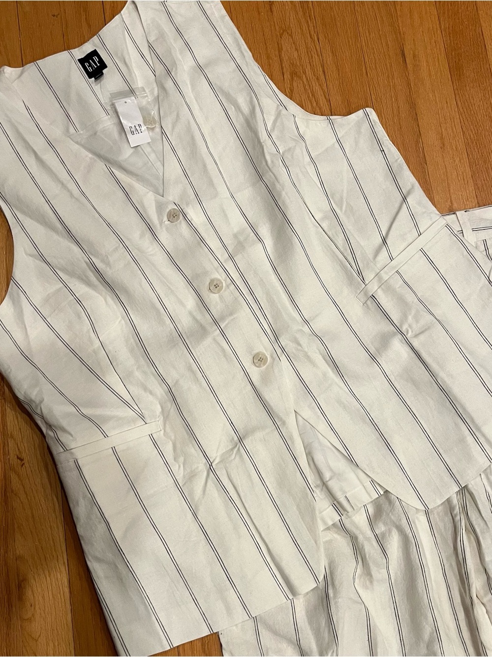 Gap BUNDLE NWT Linen-Blend Longline Vest XXL
and 365 High Rise Trousers 18 - Picture 6 of 13